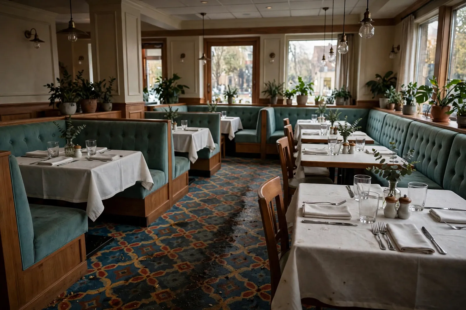 Before photo,  Restaurant Carpet Cleaning in Waldorf, by Waldorf Carpet Cleaning and Upholstery Company