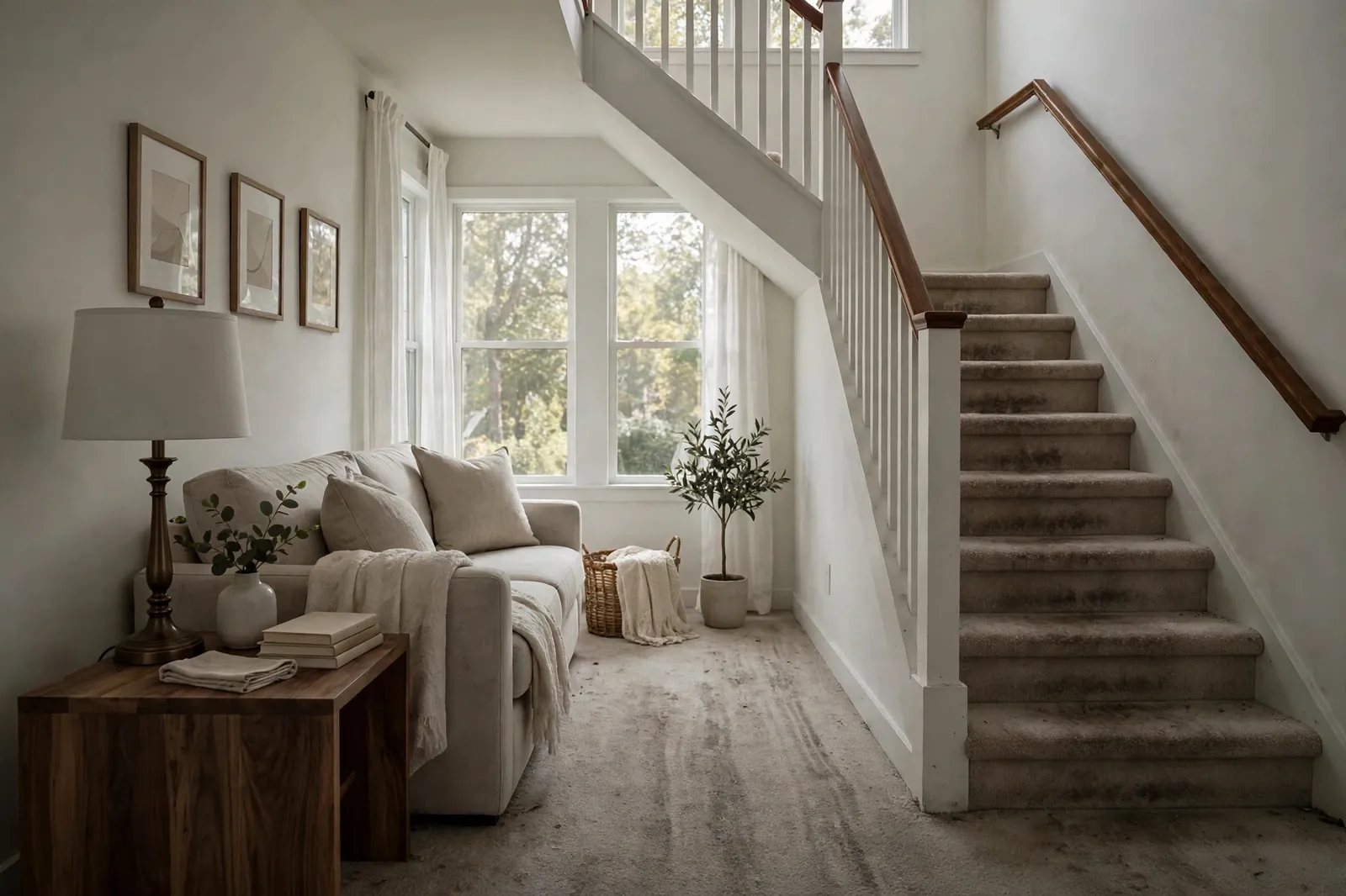 Before photo,  Townhome Carpet Cleaning in Bannister, by Waldorf Carpet Cleaning and Upholstery Company